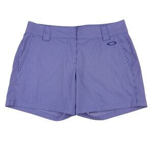 Oakley Shorts Blue Stripe Casual Vacation Women's 6